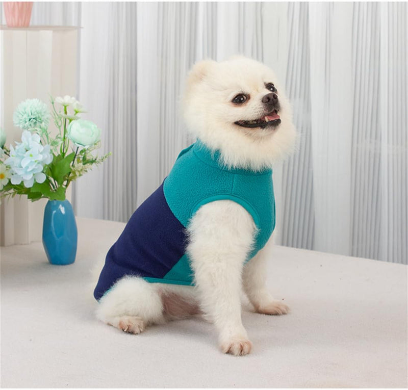 Pack of 2 Dog Sports Vest Dog Jacket Dog Coat with Leash Hole - Fleece Vest Dog Pullover - Warm Dog Jacket - Dog Clothes for Small Dogs Boy or Girl (X-Large, Contrasting Colors) X-Large - PawsPlanet Australia
