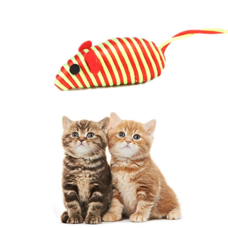 N\A 6 Pcs Mice Cat Toys, Sisal Mouse Cat Toy Interactive Cat Toy Pet Playing Toy for Cats and Kitten Training - PawsPlanet Australia