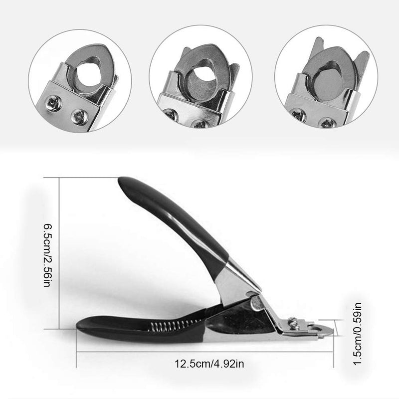 Fdit Pet Dog Nail Clippers Dedicated Nail Scissors Toe Claw Shear Clippers Trimmer Cutter for Small Animals (Black) - PawsPlanet Australia