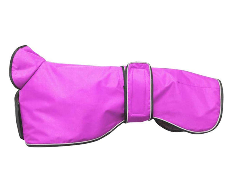 Waterproof Dog Jacket, Dog Winter Coat with Warm Fleece Lining, Outdoor Dog Apparel with Adjustable Bands for Medium, Large Dog Pink L - PawsPlanet Australia