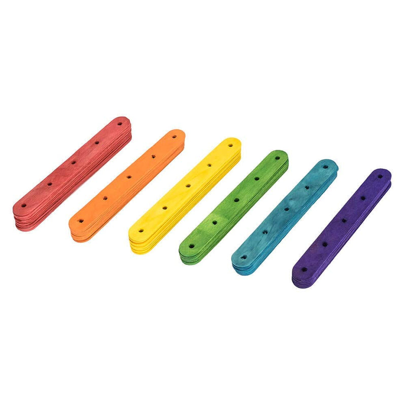 Parrot Essentials Coloured Wood Ice Lolly Sticks - Parrot Toy Parts - 50 Pack - PawsPlanet Australia