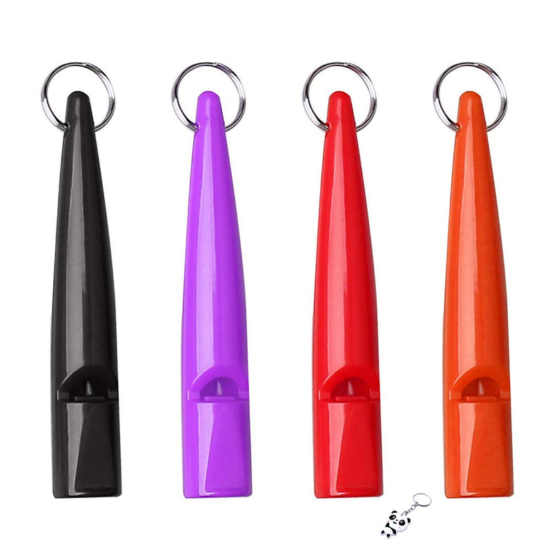 kuou 4 Pcs Professional Dog Whistles, Dog Training Whistle High Pitch Plastic Dog Whistles With Lanyard Keychain for Barking & Recall - PawsPlanet Australia