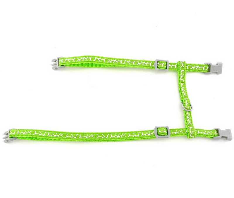 Ranphy Small Dog Halter Harness Cat Basic Harness Pet Collar with Leash Set Adjustable for Walking Training Running Hiking Green - PawsPlanet Australia