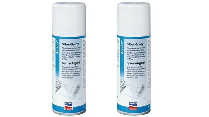 Agrochemica Aloxan Silver Spray for Animals - Double Pack - 2 x 200 ml - PawsPlanet Australia