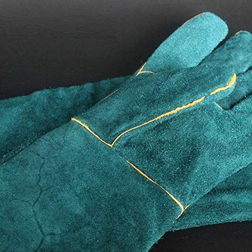 Nomo NFF-58 Pet Bite-proof Gloves Animal Handling Gloves Strengthen Leather Pet Reptile Handling Gloves Bite Resistant Protection Gloves for Dog Cat Bird Snake Parrot Lizard Reptile Bathing Grooming - PawsPlanet Australia