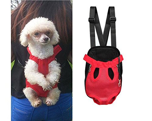 [Australia] - yelesley Pet Dog Carrier Backpack Mesh Camouflage Outdoor Travel Products Breathable Shoulder Handle Bags for Small Dog Cats XL red 