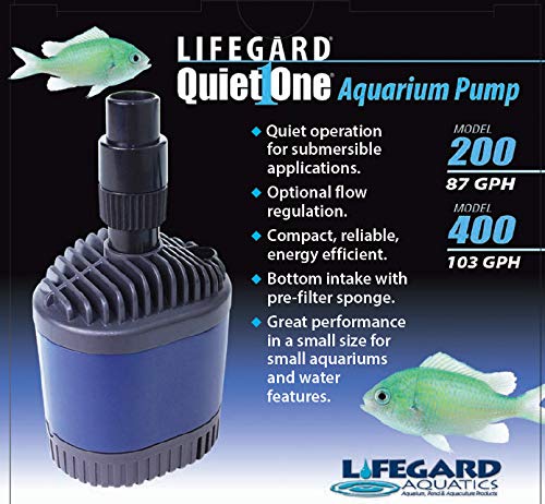 [Australia] - Quiet One Lifegard Aquarium Pump, 53-Gallon Per Hour 