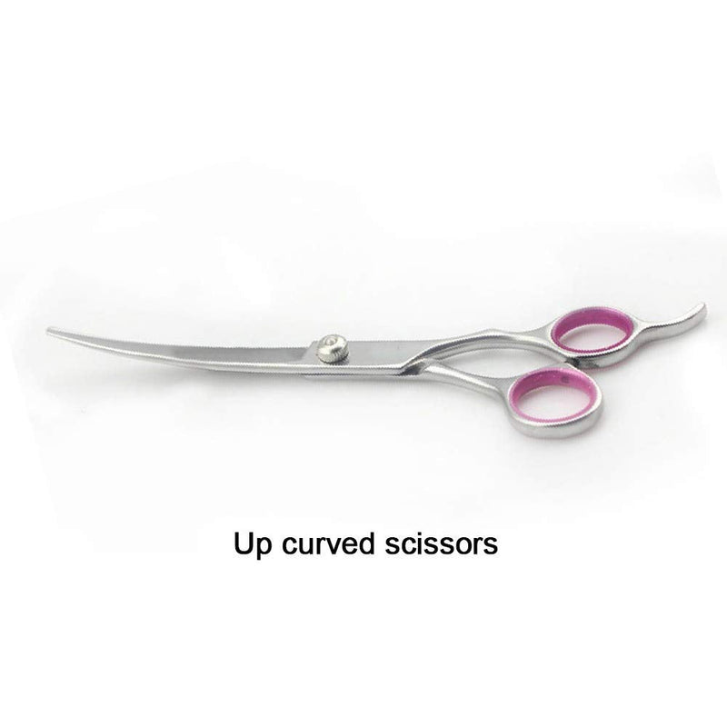 Dog Scissors, 6 Inch Professional Dog Grooming Thinning Scissors & Curved & Straight Hair Scissors, Stainless Steel Curved Grooming Scissors for Dog Cat Hair Care Upgraded - PawsPlanet Australia