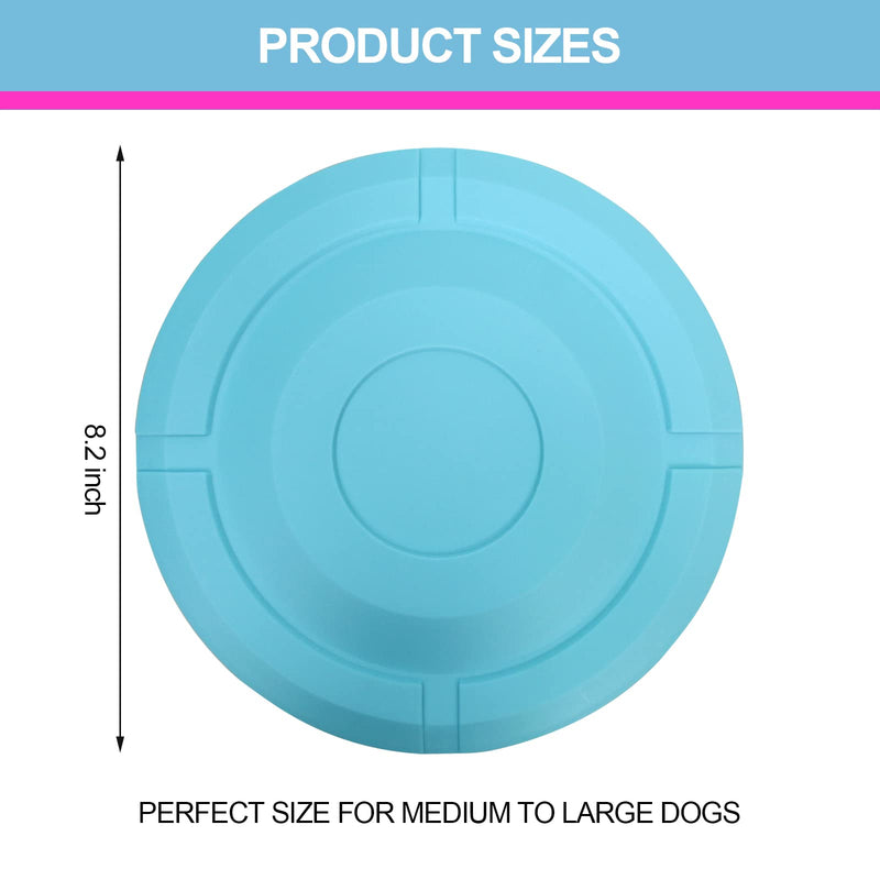 2Pcs Dog Flying Discs for Dog, 8.2" Ultra Dog Frisbees Durable Eco-Friendly Dogs Training Interactive Toys, Lightweight Dog Toy Easy to Throw for Dog Outdoor Gnawing, Fetch, Catch, Pet Training - PawsPlanet Australia