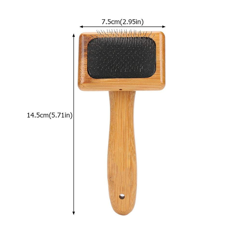 [Australia] - Dog Shedding Comb Bamboo Slicker Dog Cat Grooming Brush Massage and Stimulate Healthy Comb for Dogs, Cats with Short or Long Hair #1 