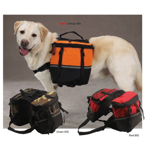 [Australia] - Zack & Zoey Pet Day Tripper with Storage Pouches, Large, Orange l 