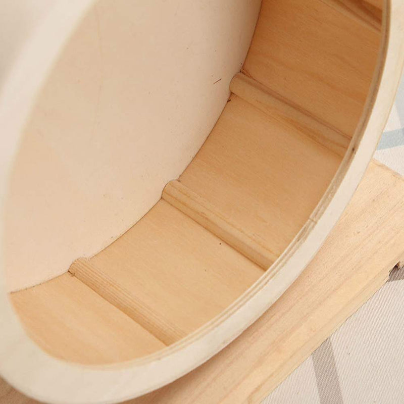 zunbo 1 x Wooden Exercise Wheel for Silent Hamster, Toys for Hamsters, Mice, Chinchillas, Pobays, Other Small Animals, Rest Nest for Running (M) M - PawsPlanet Australia