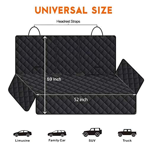 Dog Car Seat Covers，100% Waterproof Pet Seat Cover，Scratch Proof, Heavy Duty and Nonslip Pet Bench Seat Cover,Capable for Cars, Trucks & SUVs - PawsPlanet Australia