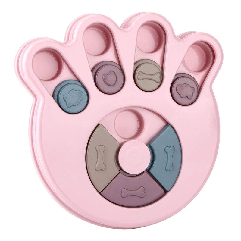 Semiter Summer July Gift durable Dog Educational Toy, Dog Feeding Toy, Feeding pets garden for Dogs office home school Pet park(Pink, Paw print) Dog Toys For Boredom Pink, Paw print - PawsPlanet Australia