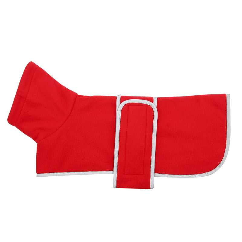 [Australia] - Geyecete Dog Jacket, Dog Coat Perfect for Dachshunds, Dog Winter Coat with Padded Fleece Lining and high Collar, Dog Snowsuit with Adjustable Bands Sizes X-Large:18-20 Inch Red 