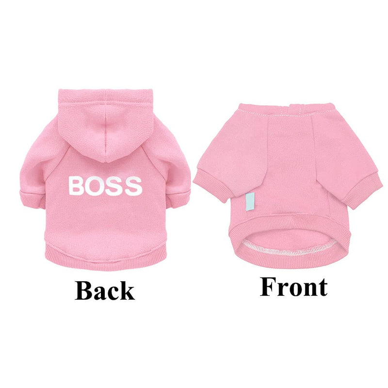 X-Small Printing Hoodie Pet Shirts Cotton Puppy Hoodie Warm Autumn Winter Hoodie for Cats Small Dogs Medium Dogs - PawsPlanet Australia