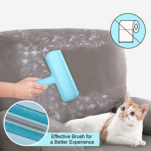 kinkaivy Pet Hair Remover Roller, Lint Roller for Dog Cat Hair,Reusable Pet Hair Remover Roller, Easy to Clean Lint Remover for Furniture, Sofa, Carpet and Bedding blue - PawsPlanet Australia