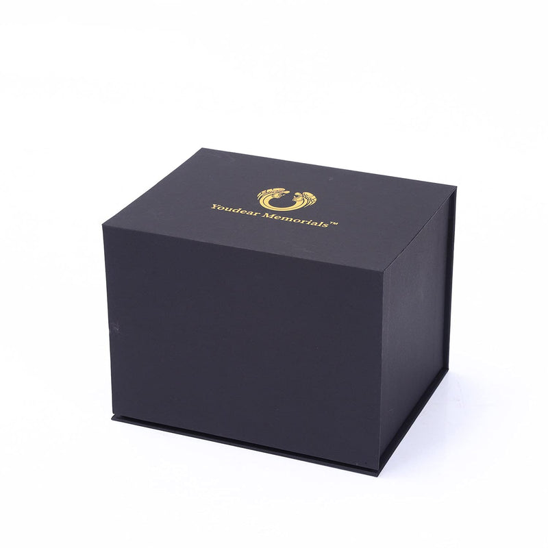Youdear Memorials 6'' Handicrafts Pet Urns,Premium Urns for Dog and Cat Ashes,Suitable Size Cremation Urns for Ashes Up to 55 Cubic inches Cyan - PawsPlanet Australia
