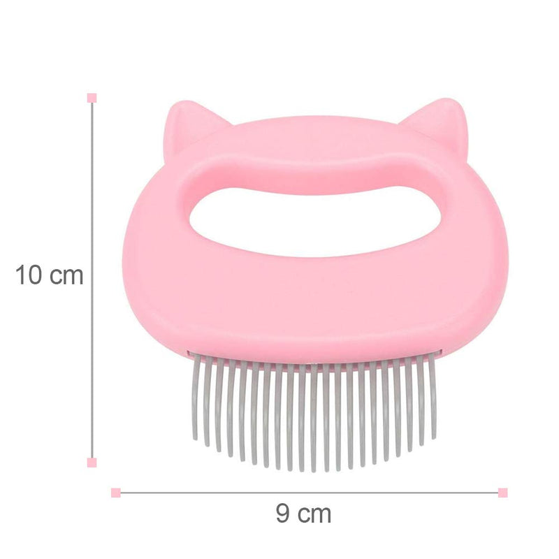 Cat brush, 2 pieces cat comb, cat brush long hair, brush dog short hair, massage comb for pet cats, massage comb pet, brush for removing loose hair, grooming cleaning (pink) 2 pieces pink - PawsPlanet Australia