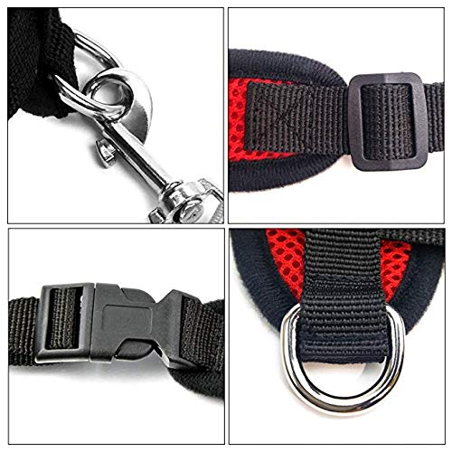 [Australia] - Feiky Dog Harness No-Pull Pet Harness Adjustable Reflective Outdoor Pet Vest and Dog Leash Easy Control for Small Medium Dog or Cat S Black 