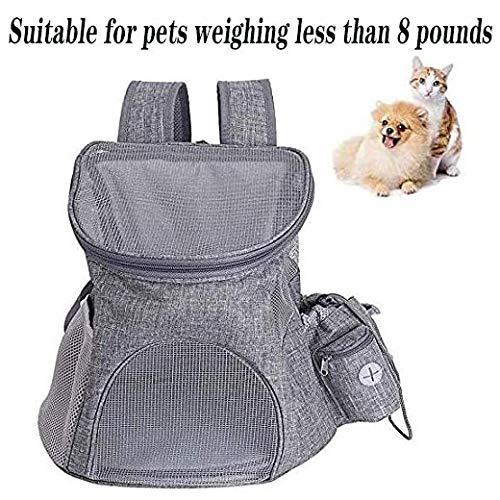 [Australia] - GZDDG Pet Carrier Backpack, Foldable Pet Carrier Breathable Cat Backpack Carrier Travel Bag with Mesh Window for Cat Puppy Dogs Travel Camping Hiking S:13X11.8X9.5inch 