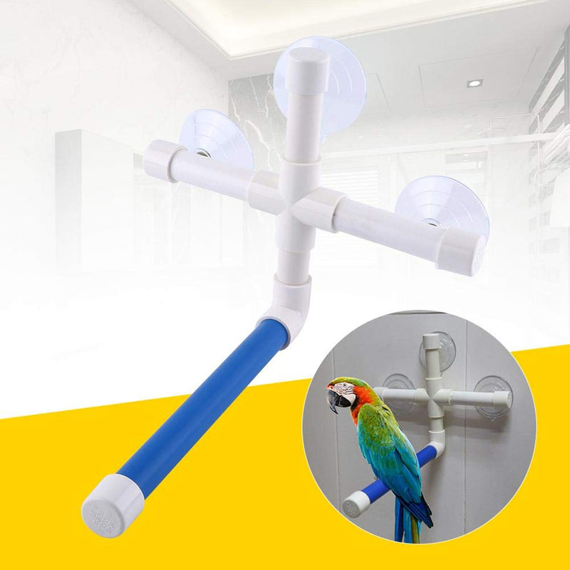 Broco Portable Suction Cup Shower Perch Stand for Bird Parrot Budgies Parakeet Cockatiel Conure Lovebirds Macaw African Cockatoo Bath Perch Toy - PawsPlanet Australia