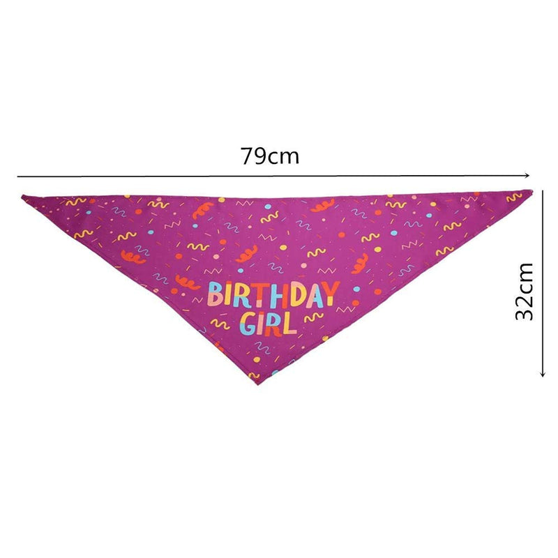 N\A 1 Pcs Dog Bandanas Scarf Collar Triangle Towels Washable Neckerchief Birthday Gift for Medium Large Dog - PawsPlanet Australia