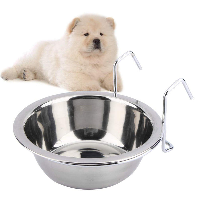 POPETPOP Stainless Steel Food Water Bowl for Pet Bird Crates Cages Coop Cup Dog Cat Rabbit Size S - PawsPlanet Australia