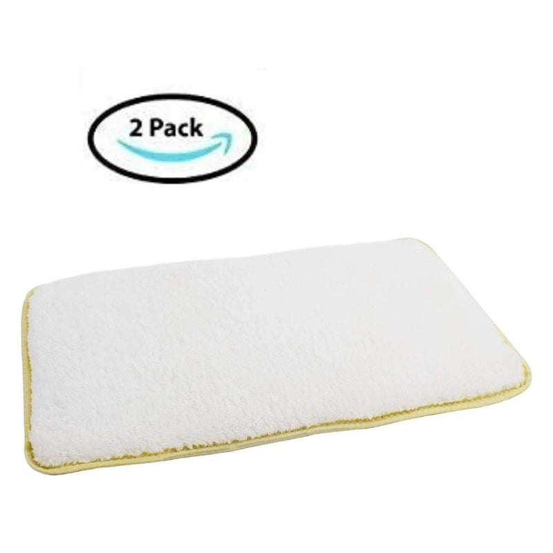 Pet Kennel Pads Pack of 2 Soft Replacement Inserts for Pet Travel Carriers & Pet Beds Highly Absorbent Liners for Sleeping & Traveling Washable Padded Covers for Cats & Dogs (White 2 Pack) - PawsPlanet Australia