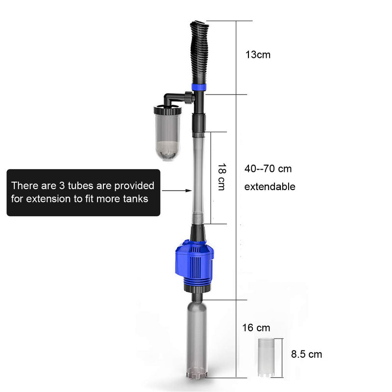 [Australia] - COODIA Vacuum Gravel Cleaner Automatic Aquarium Sludge Extractor Water Changer, 3 in1 16W 