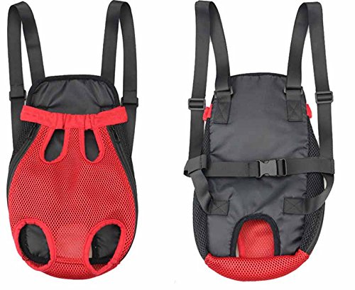 [Australia] - yelesley Pet Dog Carrier Backpack Mesh Camouflage Outdoor Travel Products Breathable Shoulder Handle Bags for Small Dog Cats XL red 