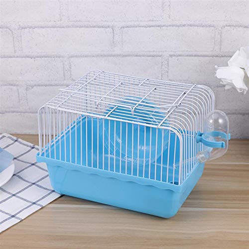 Zhang Ku Simple Cavie Guinea Pig Cage & Rabbit Cage | Pet Cage Includes Free Water Bottle & Food Bowl&Hamster Running Wheel (Blue) blue - PawsPlanet Australia