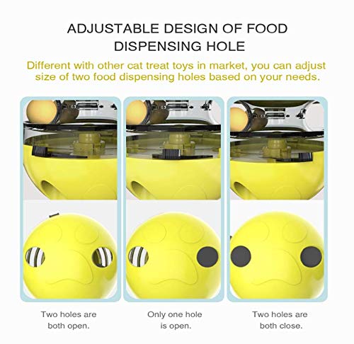 MingBin Interactive Cat Toys Tumbler Leaking Food Ball with Teasing Wand,Slow Food Feeder Funny Cat Stick Toy for Cats Kitten Exercise Interactive Game - PawsPlanet Australia