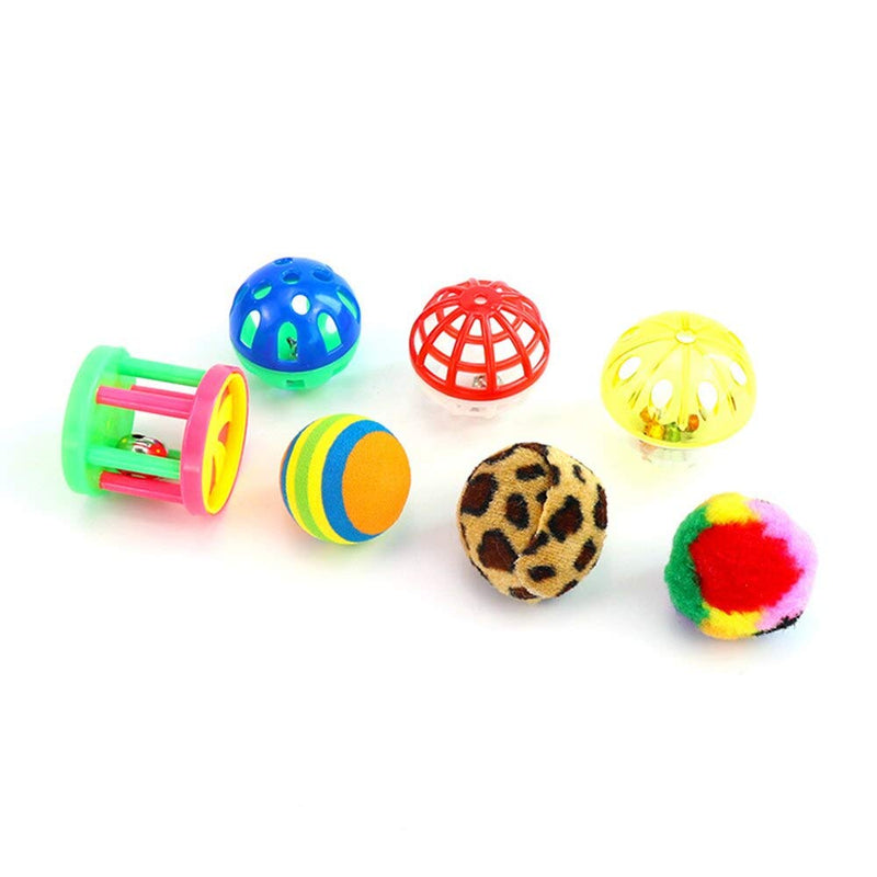 [Australia] - yuman 14 Pcs Pet Cat Toy Set Cat Toy Mouse Bell Ball Set Creative Pet Supplies Suit Tease Stick Mouse Ball Talk Cat Toy 