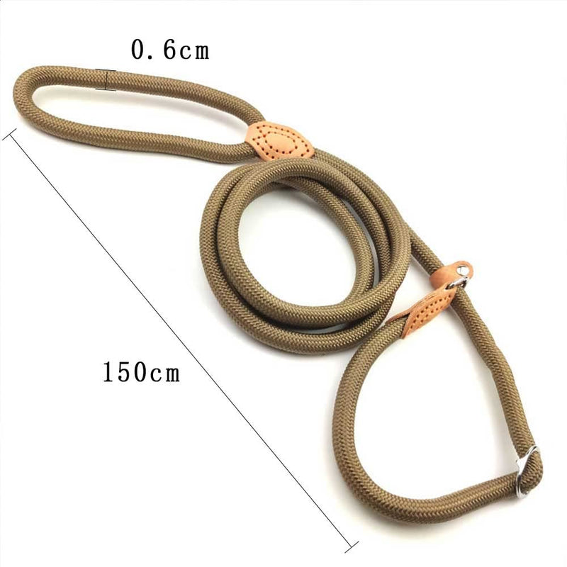 2 Pack Retriever Leashes for Small Dogs Dog Leash Durable Adjustable Nylon Training Leash for Small Medium Dogs Khaki Black Medium - PawsPlanet Australia