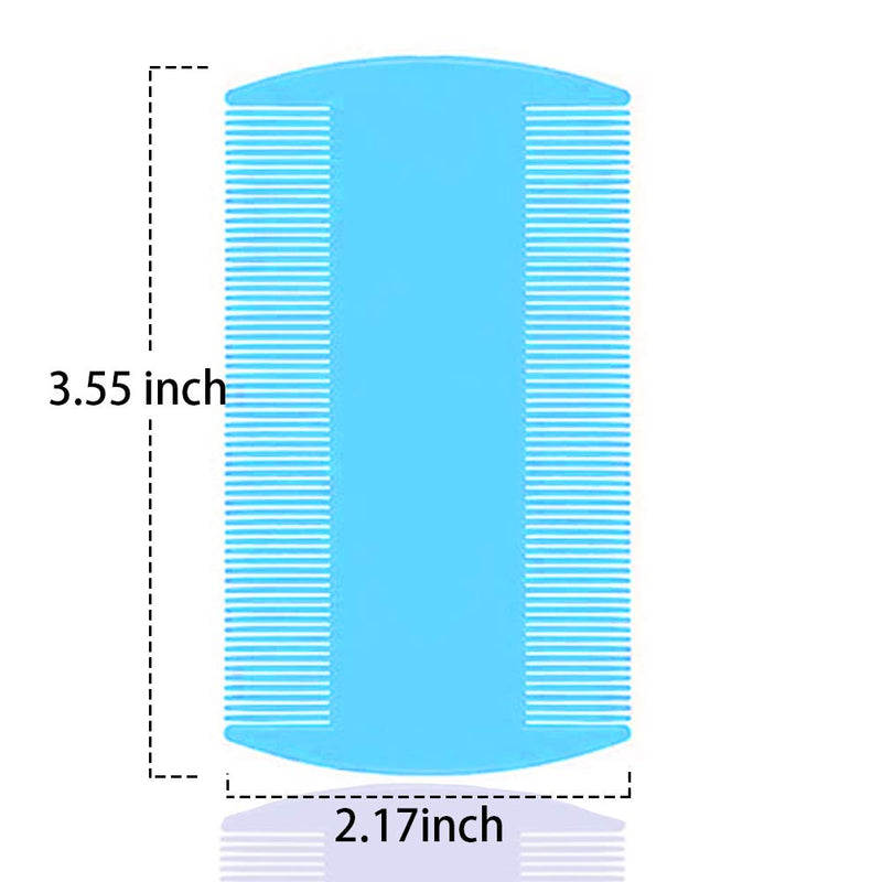 SKYPIA 4 Packs Combs Double sided Pet Combs Grooming Flea Tick Lice Dandruff Removal Fine Tooth Hair Combs for Cats Dogs Puppy - PawsPlanet Australia