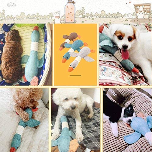 Vitscan Dog Toys for Strong Aggressive Chewers Indestructible Small Breed and Squeaky Goose for Small Medium Dogs Blue - PawsPlanet Australia