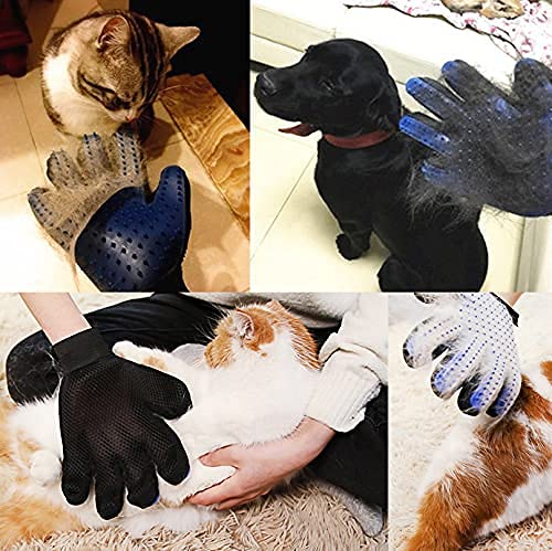 DEEDPF Animal Glove Pet Glove Massage Glove Long Fur Short Hair Cat Dog Guinea Pig Horse Rabbit Beauty Hair Removal Removal - PawsPlanet Australia