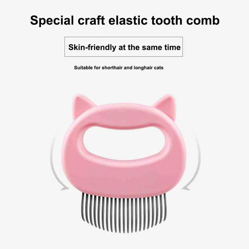 Almabner Pet Comb Dog Cat Pet Ear Shell Comb, Cat-Specific Hair Comb, Softer Pet Hair, Clean Hair, Suitable for Pet Hair Care Pink - PawsPlanet Australia