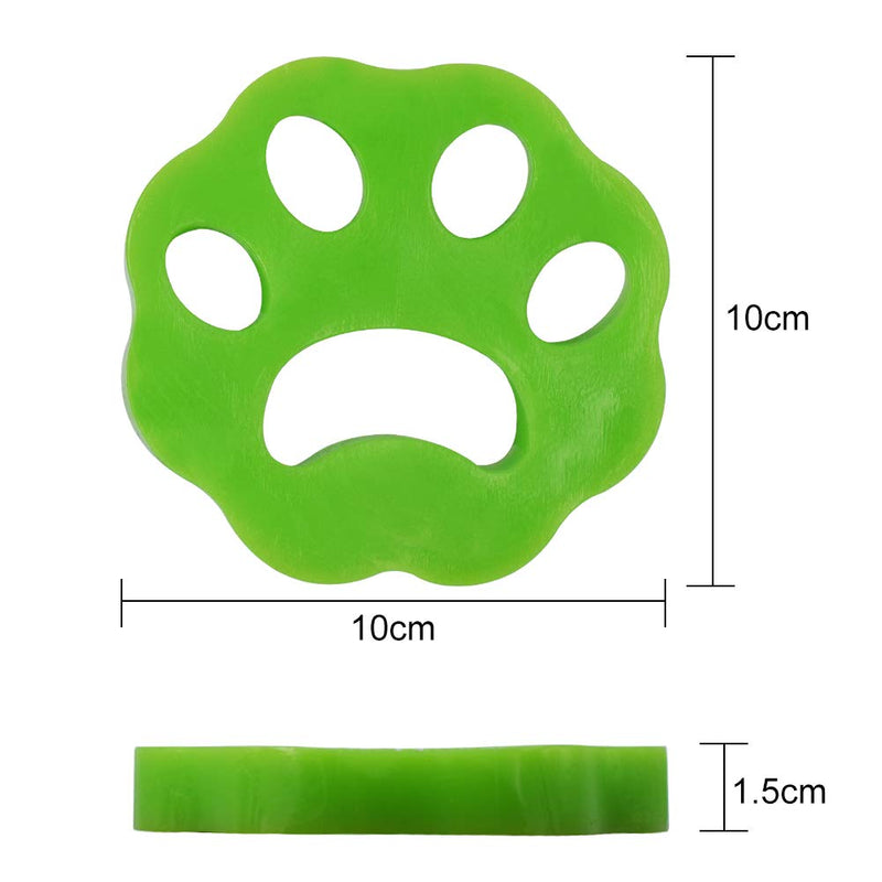 INTVN 4 Pcs Pet Hair Remover for Laundry, Washing Machine Hair Remover Laundry Hair Remover Balls- Non-Toxic Reusable with Remove Hair from Dogs and Cats on Clothes (Green+Yellow+black) - PawsPlanet Australia