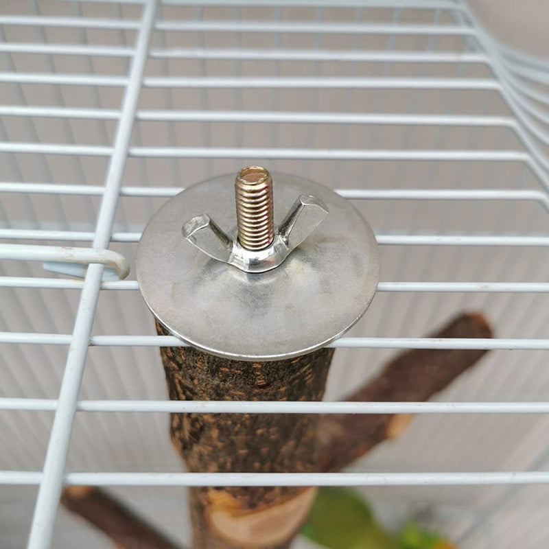 QeeHeng Bird Stand Perch,Natural Wood Parrot Perch Bird Cage,Bird Cage Perches for Parrots,Small Parakeets Cockatiels, Macaws, Parrots, Love Birds, Finches - PawsPlanet Australia