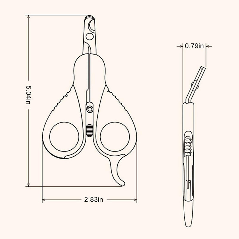 Pet Nail Clippers for Small Animals - Best Cat Nail Clippers & Claw Trimmer for Home Grooming Kit - Professional Grooming Tool for Tiny Dog Cat Bunny Rabbit Bird Puppy Kitten Ferret - PawsPlanet Australia