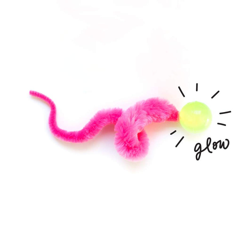 [Australia] - Dezi & Roo Glow-in-The-Dark Wiggly Ball - 3pk - Fun Cat Toys - Toy Balls for Indoor Cats - Designed by a Feline Vet - Made in USA 