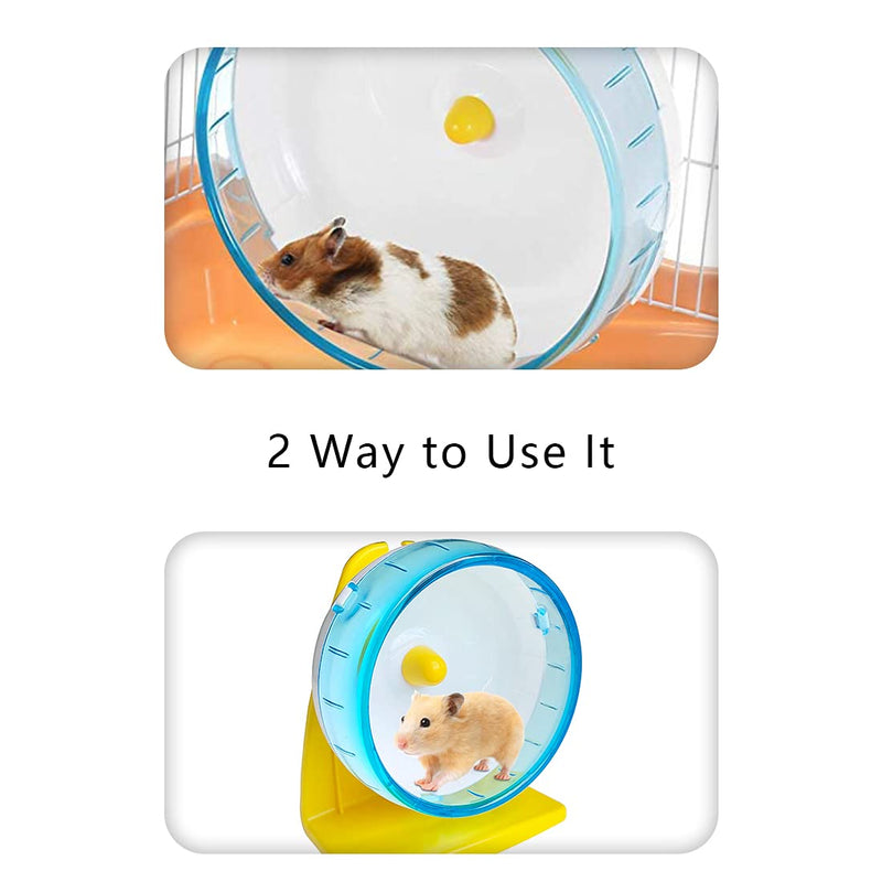 Vinyl Etchings Hamster Exercise Wheel,Hamster Toy 5.5'' Running Sport Jogging Wheel,Small Animals Hamster Activity 2 Ways to Use for Mice Rat - PawsPlanet Australia