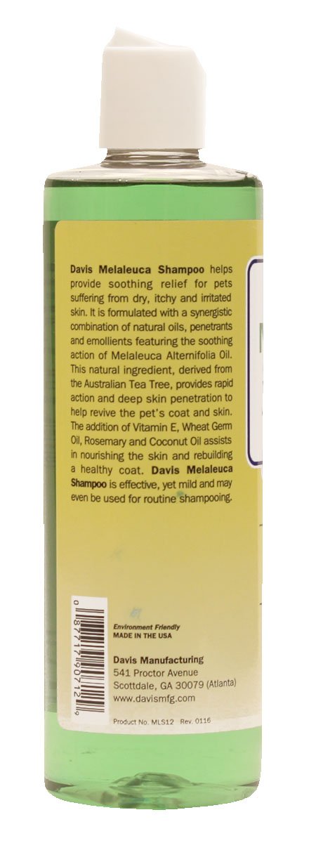 [Australia] - Davis Melaleuca Tea Tree Oil Pet Shampoo, 12 oz 12 Ounce 