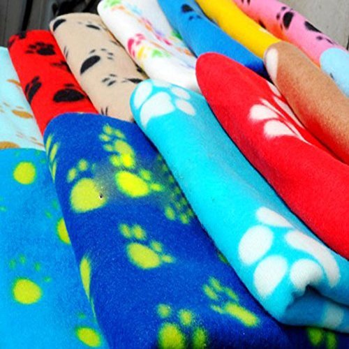 [Australia] - Hypeety Blanket Puppy Cat Dog Soft Warm Bed Mat Fleece Cushion Warm Pet Blanket 1 pc Random Color 