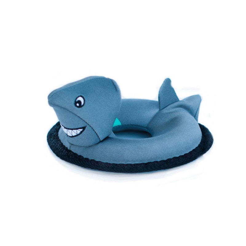 ZippyPaws - Floaterz, Outdoor Floating Squeaker Dog Toy Shark - PawsPlanet Australia