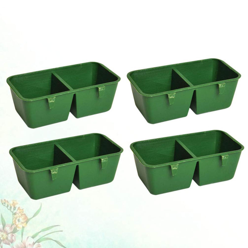 Balacoo 10pcs Birds Cage Cup Double Trough Bird Bowls Water Food Holder Feeder Cage Decorations for Parrots Lovebirds - PawsPlanet Australia