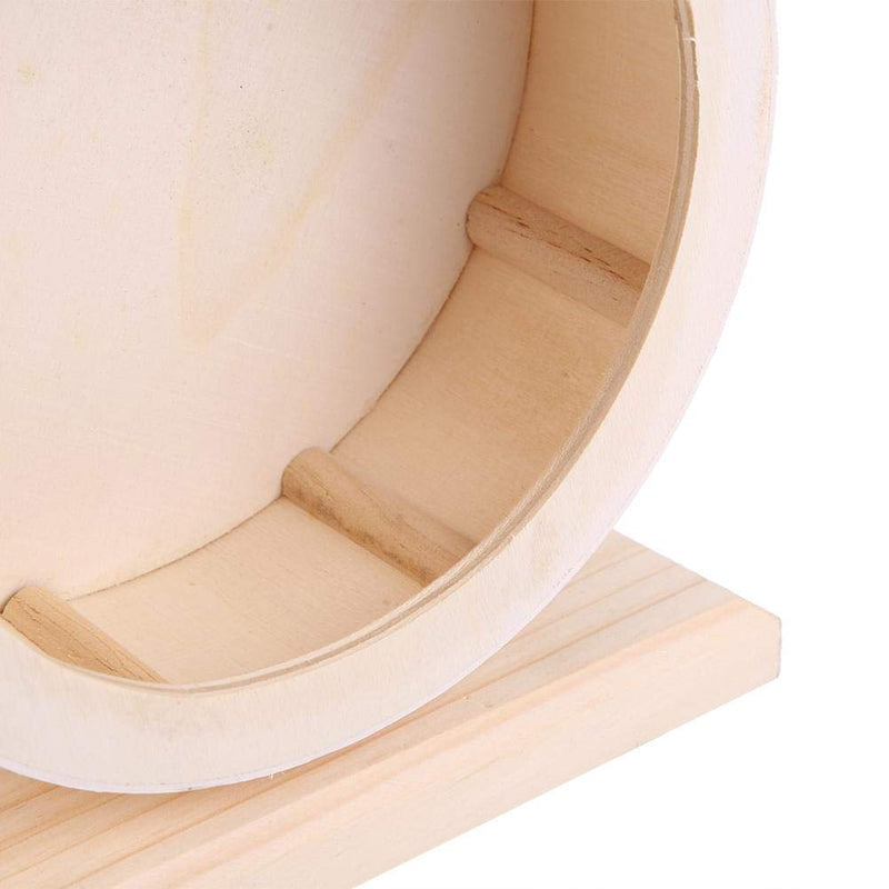 Hamster Wheel Wooden Exercise Wheel Silent Hamster Exercise Wheel Non Slip Run Disc for Syrian Hamster Rat Mice Chinchillas Small Pets (M) M - PawsPlanet Australia