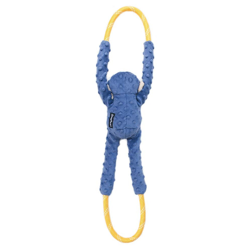 ZippyPaws - Monkey RopeTugz, Squeaky and Plush Rope Tug Dog Toy Blue - PawsPlanet Australia